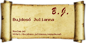 Bujdosó Julianna névjegykártya